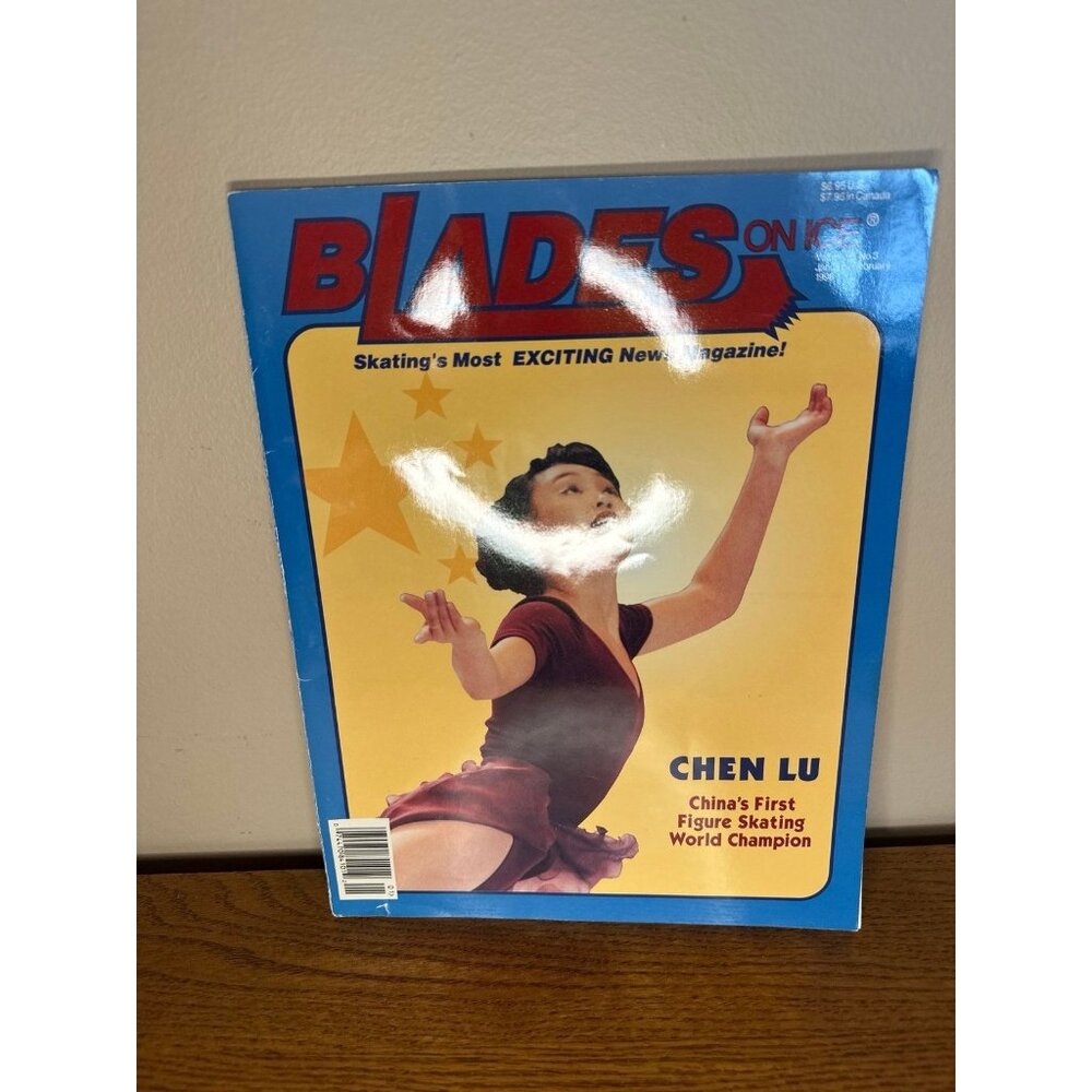 Blades on ice magazine Chen Lu vol 6 no 3 1996 figure skating china vintage